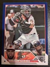 2023 Topps Series 2 Baseball Robinson Chirinos Royal Blue Parallel #620 Orioles