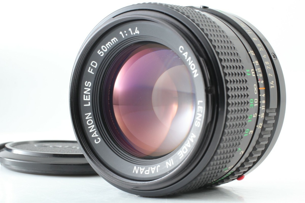 Canon New FD NFD 50mm f/1.4 MF レンズ EXC+5] CANON New FD 50mm f/1.4 NFD Fixed/Prime MF Lens From JAPAN