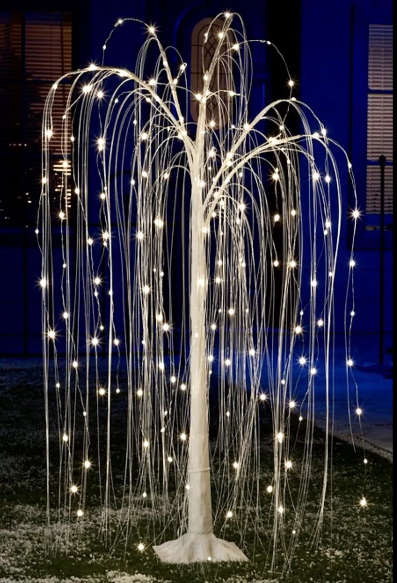 Outdoor willow christmas tree deals