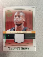 2003-04 Flair Final Edition Courtside Cuts Game Worn Jersey DWYANE WADE #013/125