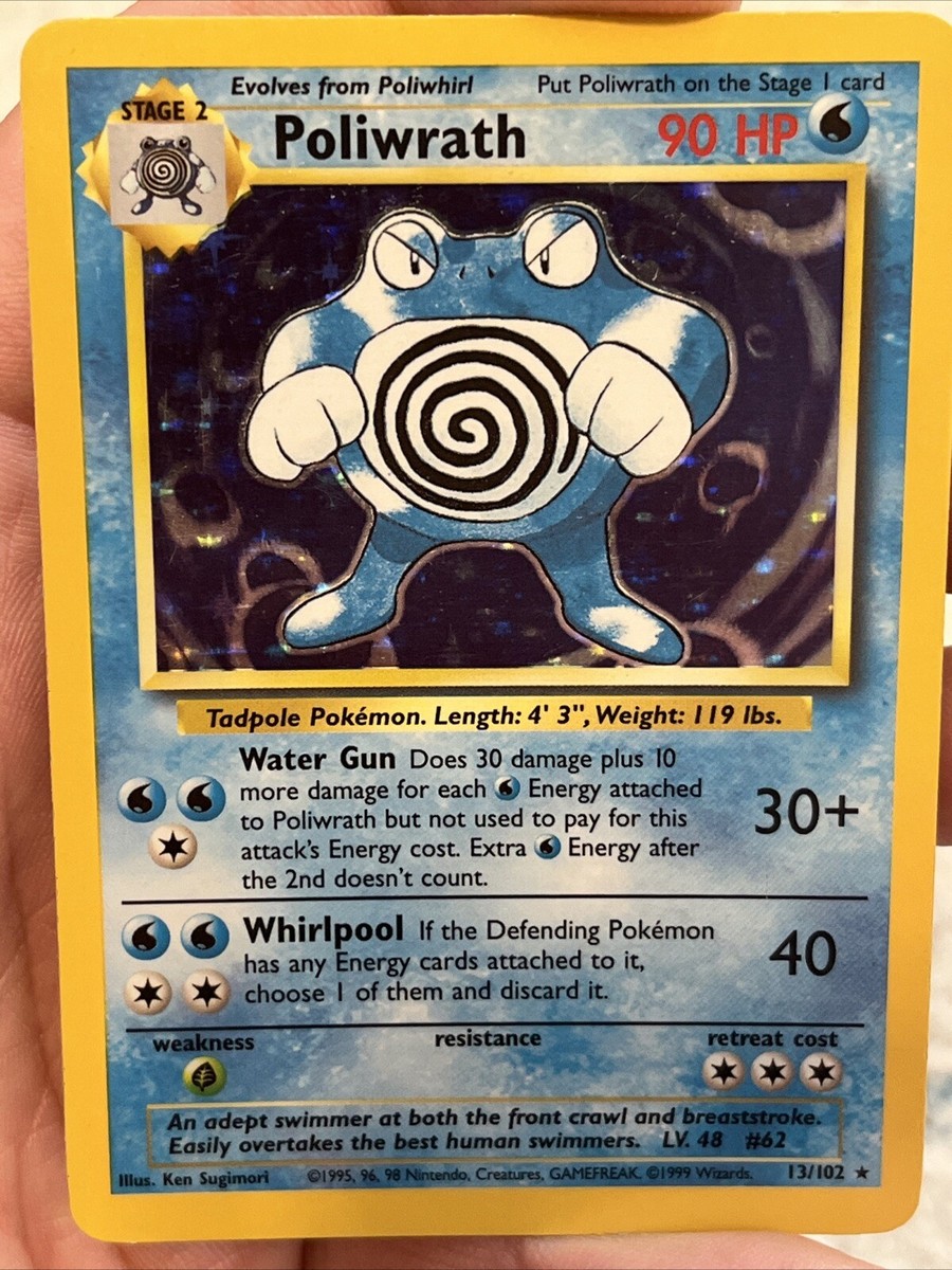 holographic poliwrath pokemon card value Pokemon Neo Discovery Rare Holo Poliwrath #9