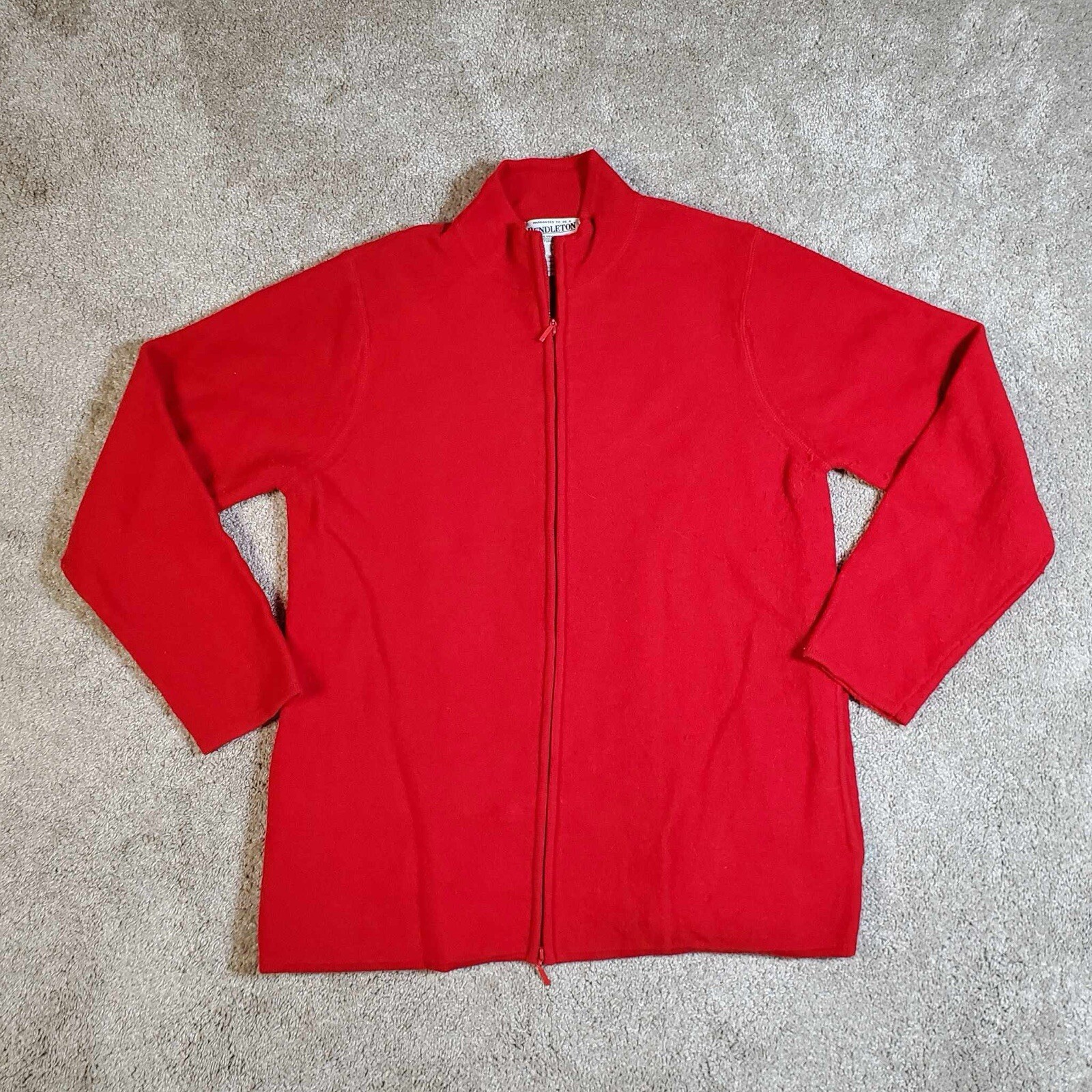 Pendleton Virgin Wool Full Zip Large Womens Pocke… - image 9