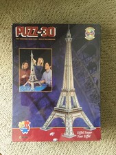 Wrebbit Puzz 3D Three Dimensional Puzzle "Eiffel Tower" New in Box