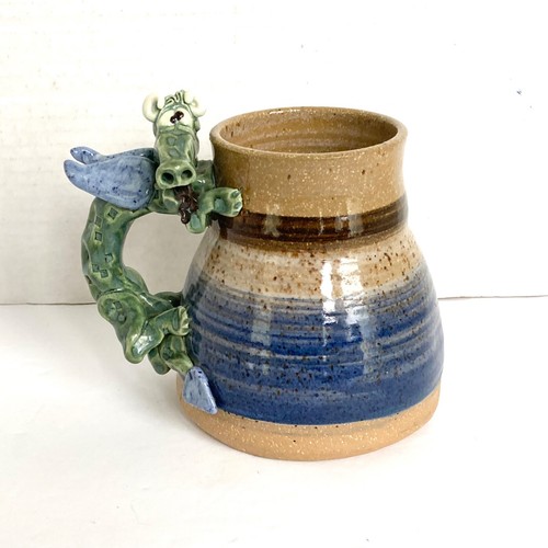 Dragon Coffee Mug Vintage Potters Field Wisconsin Stoneware eBay
