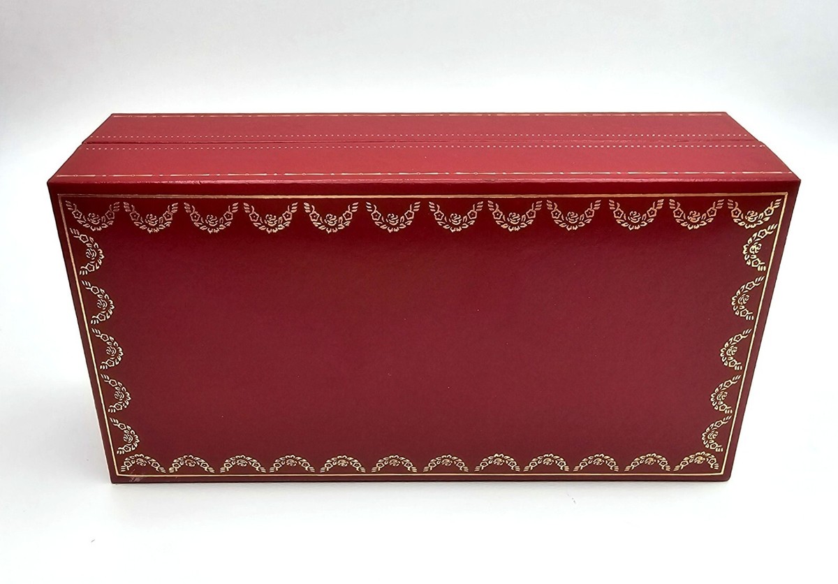 Authentic Cartier Glasses Red Hard Case CO712 6.7