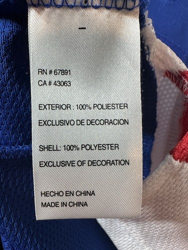 EUC - New York Rangers Rick Nash #61 Reebok Jersey Youth Size L/XL Blue Laces - Picture 8 of 8