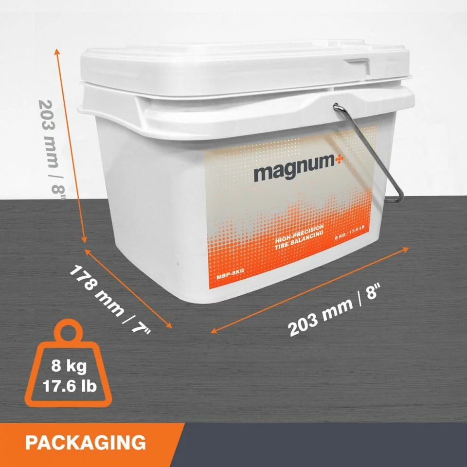 Magnum+ Tire Balancing Beads Bulk Tub 17.6 lb. with Scoop, TPMS Compatible - Image 2 of 4