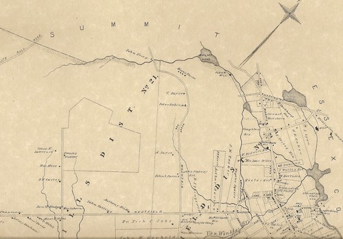 Springfield Union Cty NJ 1882 Map with Businesses and Homeowners Names Shown - Picture 2 of 2