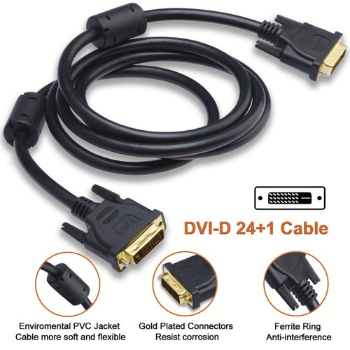3M 10FT Gold DVI to DVI Monitor Male to Male Cable NEW,Local Sydney Seller - Picture 2 of 8