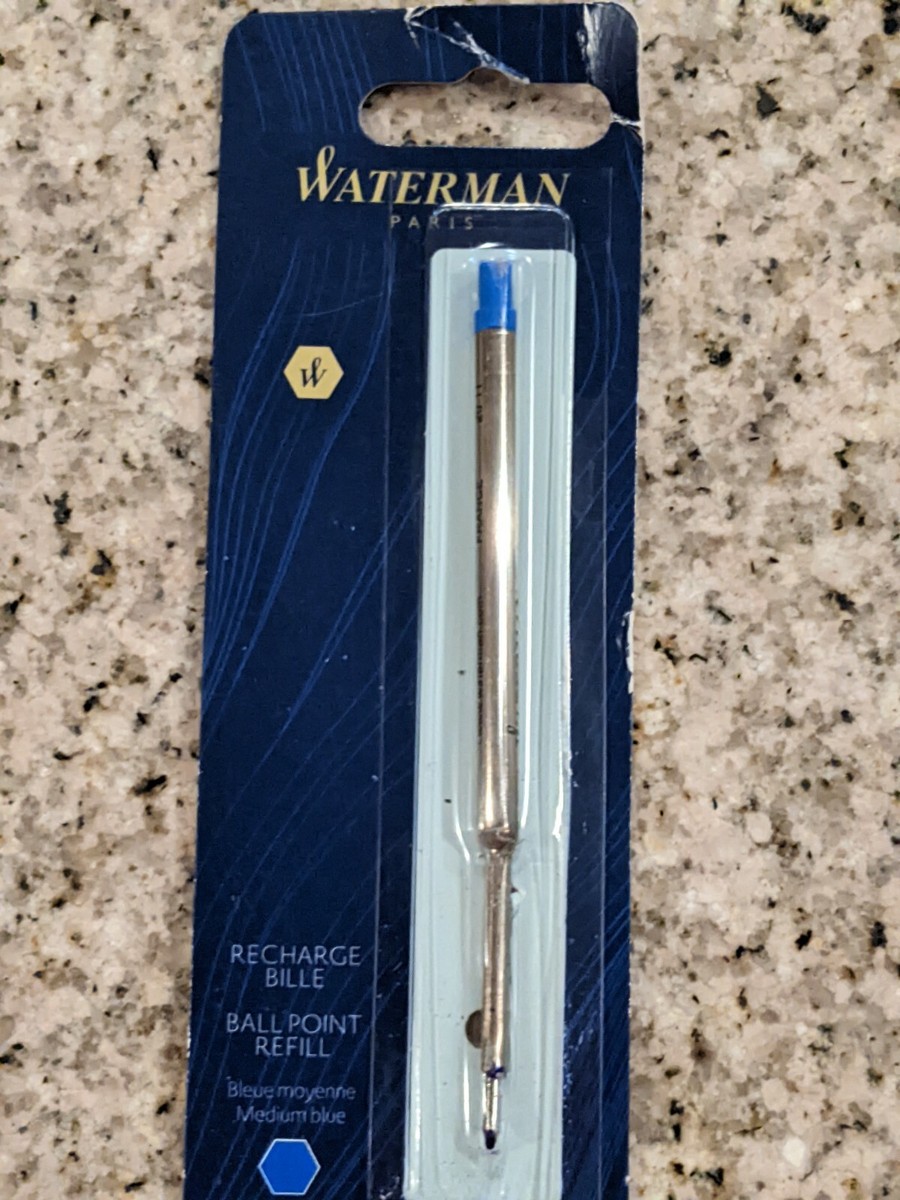 Waterman Recharge Bille Medium Blue free shipping ball point