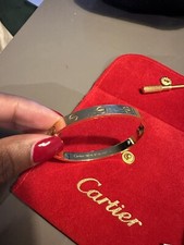Cartier Love Bracelet Bangle 18k gold Size 15 100% Authentic