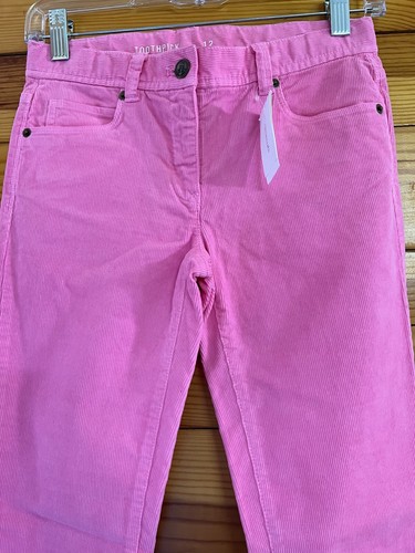 NWT Crewcuts Toothpick Pink Corduroy Pants Girls Size 12 - Picture 2 of 3
