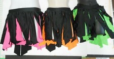 CrazyCarwash Skirt 3 Neon Colors ch/ladies Costume Dance Thearical use Spandex