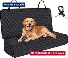 JSTHT Dog Car Seat Covers for Back Seat Waterproof Bench Seat Cover Protector No