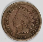 1864 Indian Head Cent Semi-Key Copper-Nickel | Very Good Details | Free Shipping