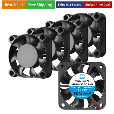 40mm 24V Fan - Dual Ball Bearing 5000 RPM 4010 Cooling Fan Replacement for 3D...