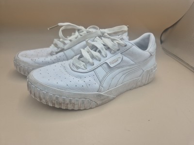 Puma Turnschuhe Damen Größe UK 6 Weiß Cali Bold Schnürschuhe Turnschuhe US 8,5 EU39