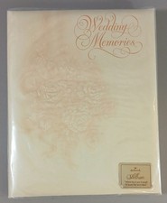 VTG Hallmark "Wedding Memories" Embossed Deluxe Album Photo Book Memories NIB