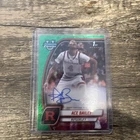 Ace Bailey Bowman Chrome U #1 Green Shimmer Auto  2025