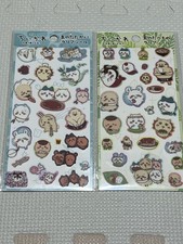 Chiikawa Movie Island Food Battle Clear Stickers Set of 2 Official Japan