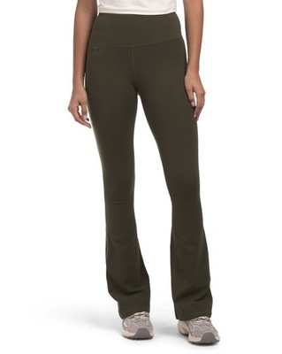 Small NWT Women's Under Armour Green Motion Flare Leggings Pants