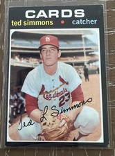 1971 Topps #117 - Ted Simmons HOF Rookie Cardinals Catcher