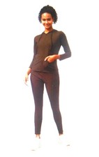 2 Pc. Jogging Set Womens Size M Roasted Coffee Pullover Hoodie  Leggings NWT