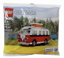 2013 Lego 40079 Creator Volkswagen T1 Camper Van Vw Bus Poly Bag New Red 2013 Lego 40079 Creator Volkswagen T1 Camper Van Vw Bus Poly Bag New Red