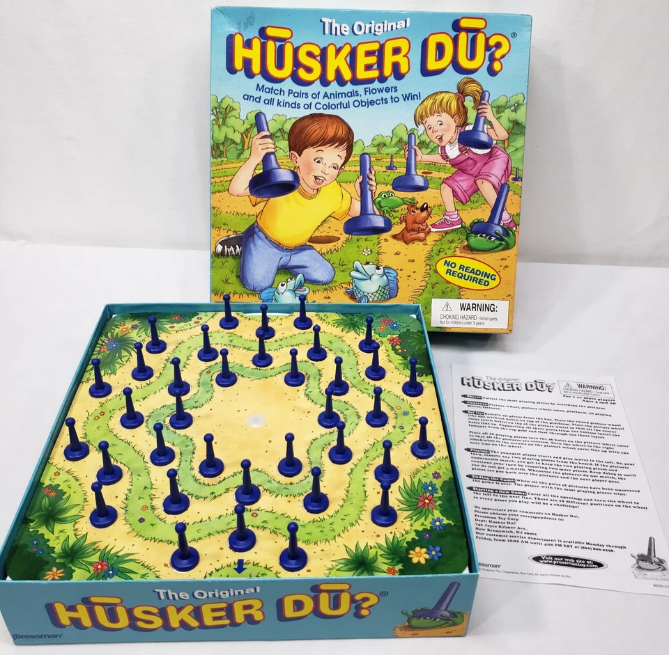 Vintage Husker Du Complete Kids Board Game 2000 Danish Memory Game Pressman - Image 3 of 4