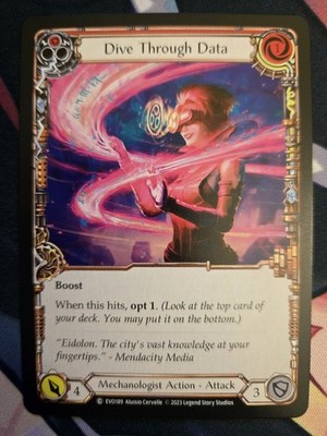 Flesh and Blood TCG Dive Through Data Bright Lights EVO189 Regular LP