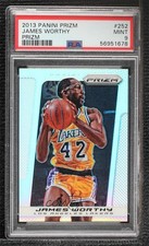 2013-14 Panini Prizm Silver Prizm James Worthy #252 PSA 9 MINT HOF 1p5
