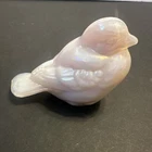 Fenton Iridescent Glass Bird Figurine Opalescent Carnival Style Collectible