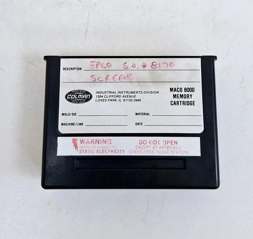 Barber Colman A-13025-202 / MAC0 8000 Memory Cartridge - Image 3 of 4
