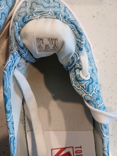 Todd Snyder X John Derian X Vans Canvas Sneaker Men's Blue 11.5 - Picture 10 of 11
