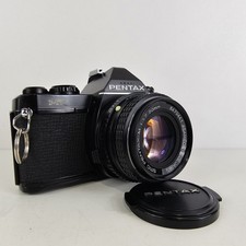 Asahi Pentax MV 35mm SLR Camera With 50mm f1.7 lens, Black Pentax Film Camera 