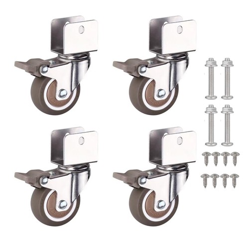 2 inch Swivel Caster Wheels with 5/8" (16mm) U-Bracket,Moving Swivel Wheel, w...