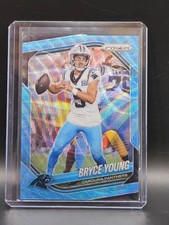 Bryce Young 2025 Panini Prizm Carolina Panthers Blue Wave Prizm /230 Color Match
