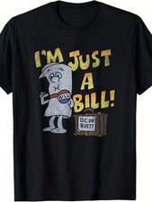 Ripple Junction X Schoolhouse Rock Im Just a Bill Congress T-Shirt Black Humo