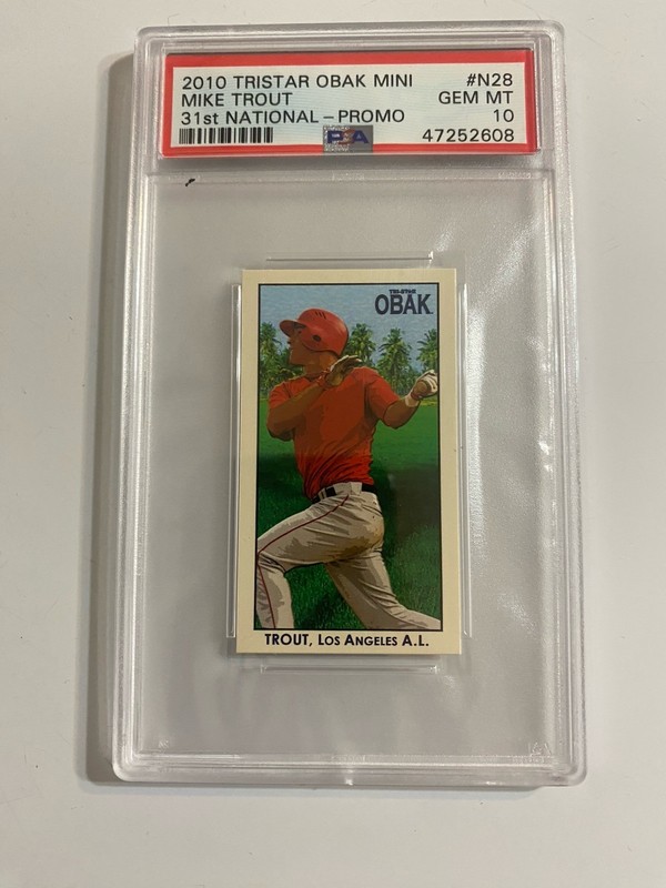 2010 Tristar Obak National Convention Mike Trout PSA 10