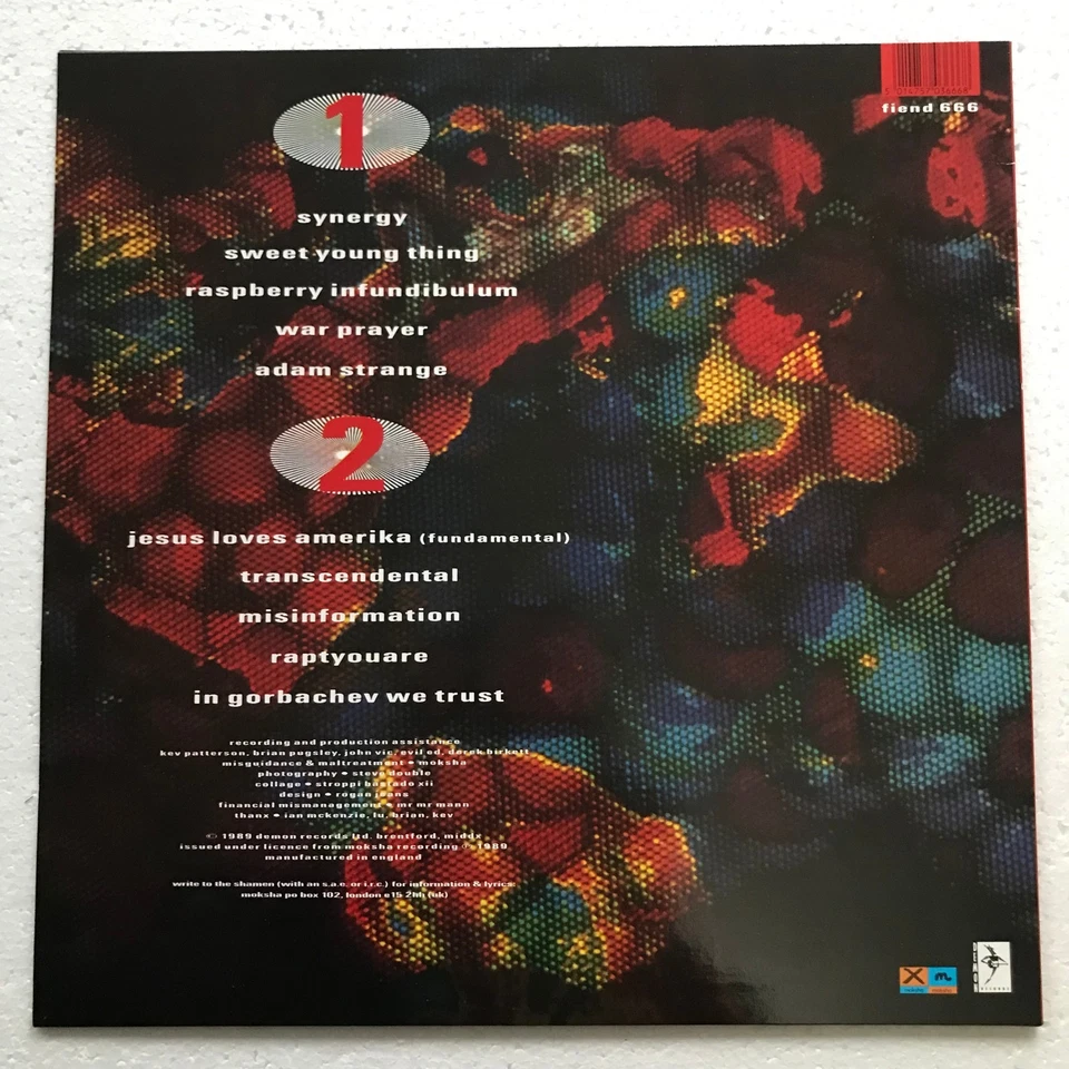 The Shamen - In Gorbachev We Trust - vinyl LP Album 1989 Demon Records fiend 666 - Image 2 of 4