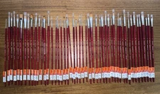 Princeton Velvetouch Watercolor/acrylic Paint Brushes! Lot of 48 NEW/FREE SHIP!