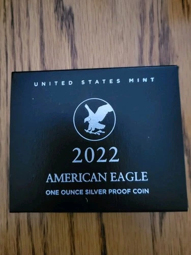 2022 S Proof American SILVER Eagle Coin One Ounce San Francisco 1oz Box COA 22EM