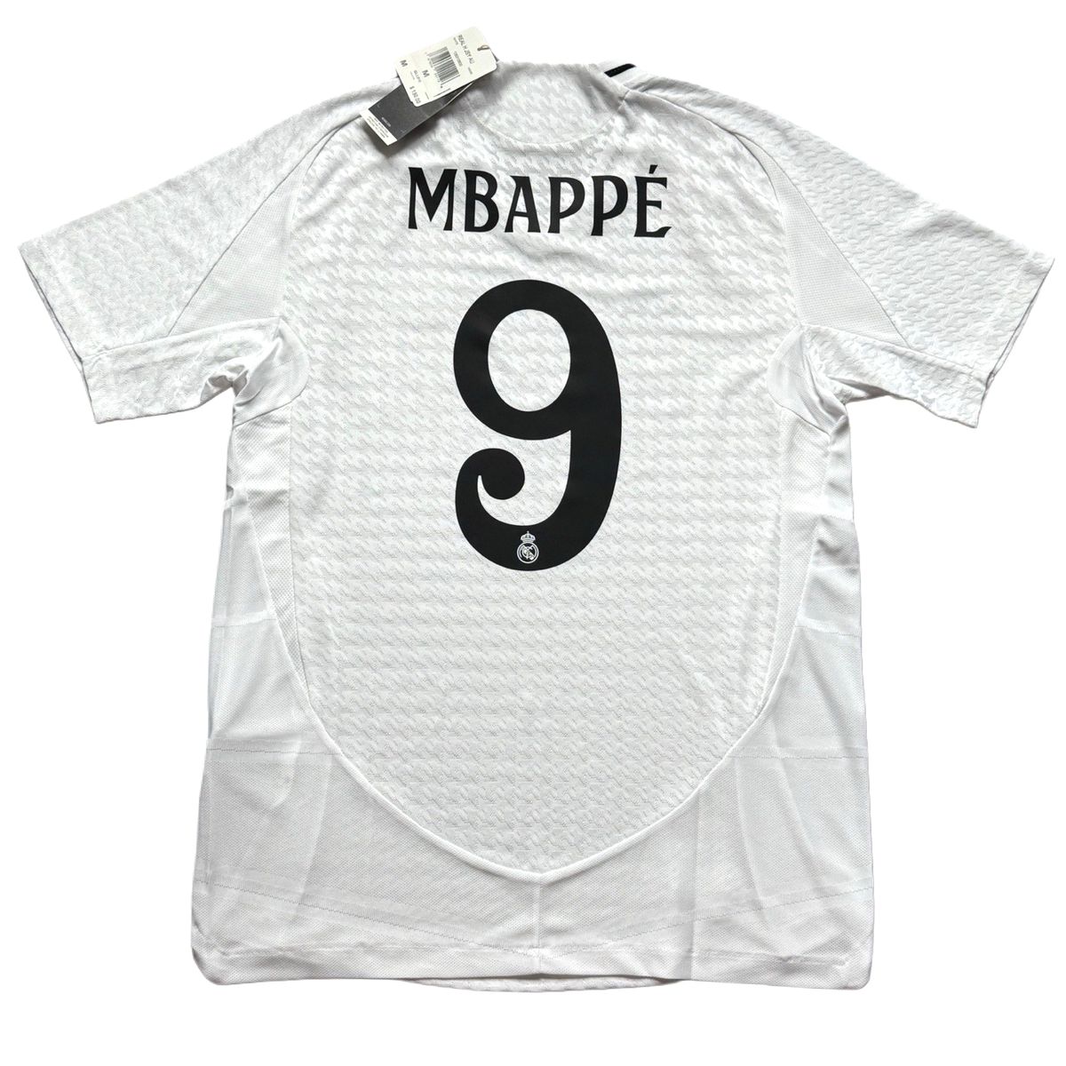 Maillot Domicile Real Madrid 2024/2025 Taille L - Flocage Kylian Mbappé Numéro 9 Neuf Avec étiquette