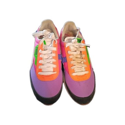 Puma Future Rider Womens Multicolor Low Top Sneakers Purple Pink Neon Green