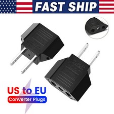 EU Euro Europe to US Power Jack Wall Plug Soc...