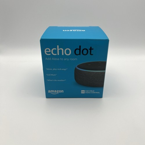 Amazon Echo Dot 3rd Generation Smart Alexa Speaker Charcoal New Sealed