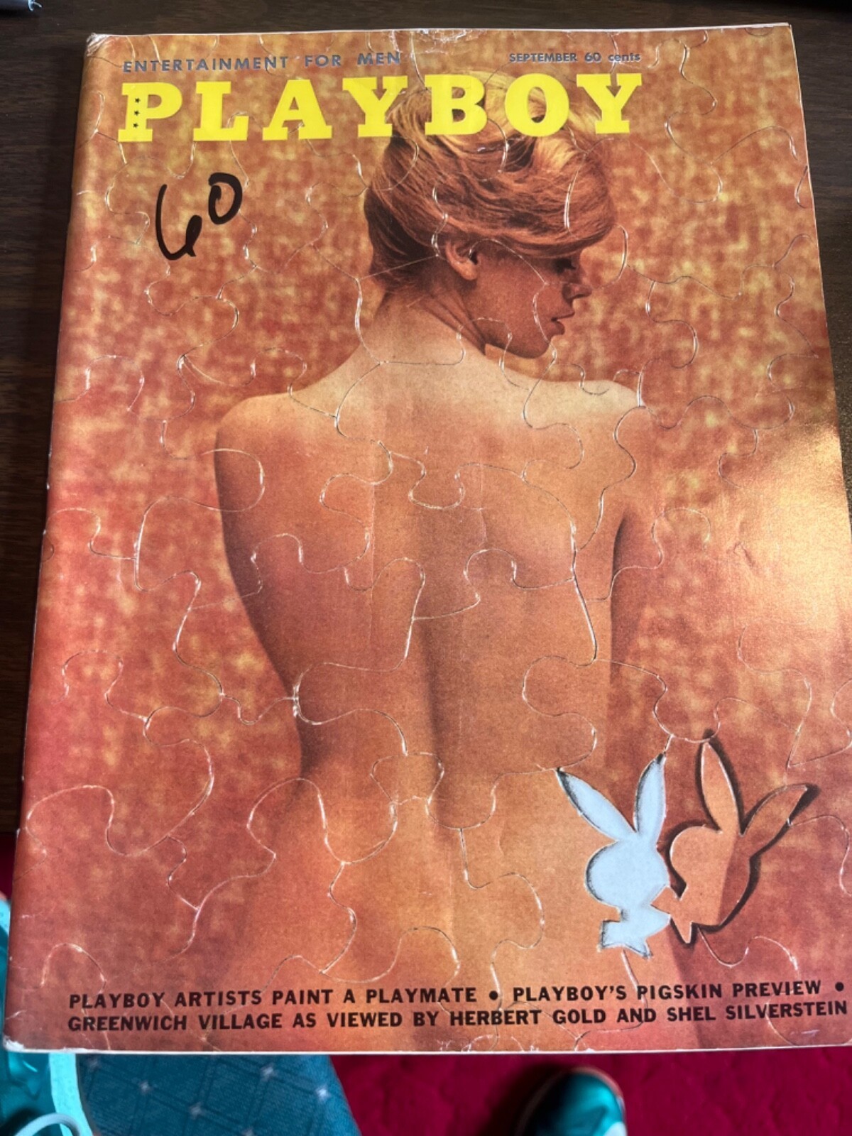 Vintage September 1960 Playboy Magazine vg