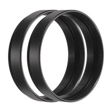 2Pcs 7mm M42 Lens Adapter Ring Extension Tube for Camera and Eyepiece, Black