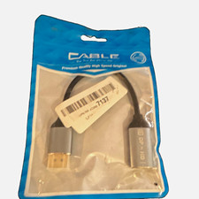 CABLE High Speed DisplayPort to HDMI Adapter Cable 1/2 ft Black