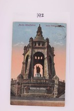 Porta Westfalica Kaiser Wilhelm Monument Germany 1909 Postcard